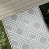 vidaXL Alfombra de exterior PP ARAKIL gris 120x180 cm