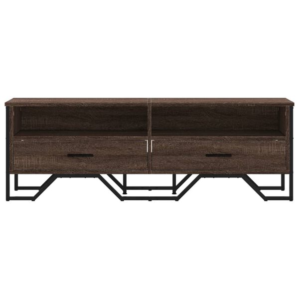vidaXL Mueble de TV madera de ingenier&iacute;a marr&oacute;n roble 122x34x41 cm