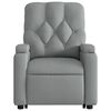 vidaXL Sill&oacute;n el&eacute;ctrico reclinable elevable de tela gris claro