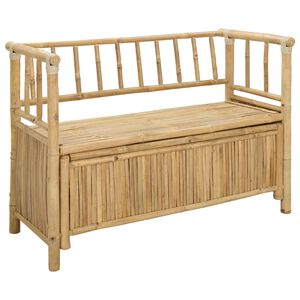 vidaXL Banco de Almacenamiento de Jard&iacute;n 110 x 47 x 80 cm Bamb&uacute;
