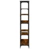 vidaXL Estanter&iacute;a madera ingenier&iacute;a acero roble ahumado 99x35,5x176 cm