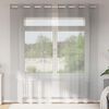 vidaXL Cortinas de gasa con ojales 2 uds gris claro 140x225 cm