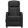 vidaXL Sill&oacute;n reclinable de cuero sint&eacute;tico negro