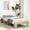vidaXL Estructura de cama sin colch&oacute;n 100x200 cm madera maciza roble