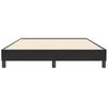 vidaXL Cama box spring sin colchón cuero sintético negro 140x210 cm