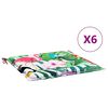 vidaXL Cojines de sillas 6 pcs Multicolor 50 x 50 x 4 cm Tela Oxford