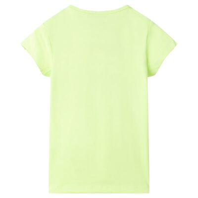Camiseta infantil amarillo fluorescente 140