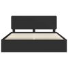 vidaXL Estructura de cama Negro 200 x 200 cm Madera de pino macizo