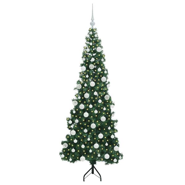 vidaXL &Aacute;rbol de Navidad Artificial de Esquina Verde 180 cm PVC y Metal