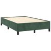 vidaXL Cama box spring con colch&oacute;n terciopelo verde oscuro 120x190 cm