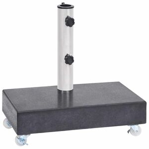 vidaXL Base de sombrilla granito negra 45x25x8 cm