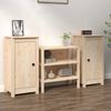 vidaXL Aparadores 2 uds madera maciza de pino 39x35x80 cm