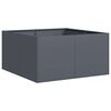 vidaXL Jardinera de acero laminado en fr&iacute;o antracita 80x80x40 cm