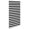vidaXL Estor Zebra 120,9x230 cm Tejido Ancho 116,7 cm Negro