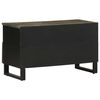 vidaXL Mueble de TV madera maciza de mango negro 80x33x46 cm