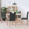 vidaXL Sillas de comedor 4 unidades tela gris oscuro