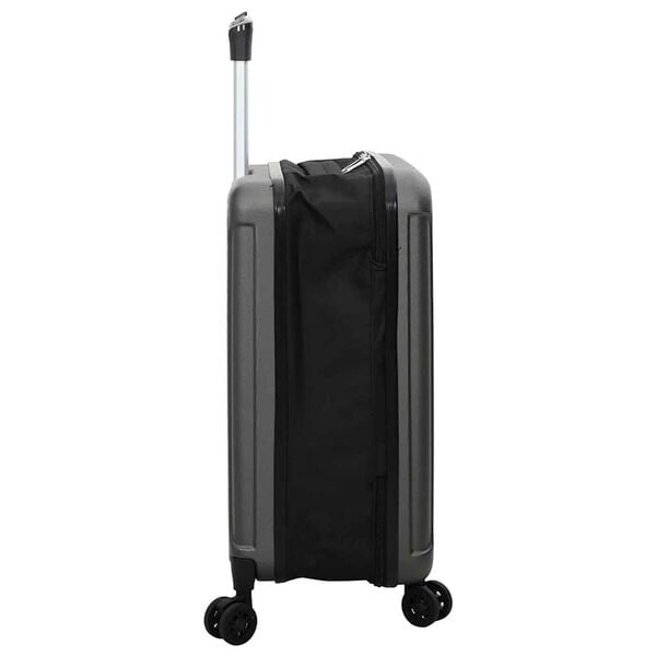 vidaXL Maleta con cerradura Gris oscuro 34 x 23 x 55.5 cm Pl&aacute;stico ABS