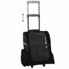 vidaXL Carrito para mascotas 3 en 1, dise&ntilde;o negro, 48 x 32 x (57-106) cm, tela Oxford