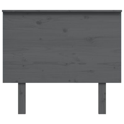 vidaXL Cabecero de cama madera maciza de pino gris 94x6x82,5 cm
