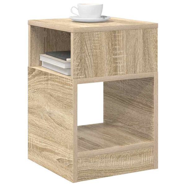 vidaXL Mesa Auxiliar 2 pcs Roble Sonoma 30,5 x 30 x 45 cm