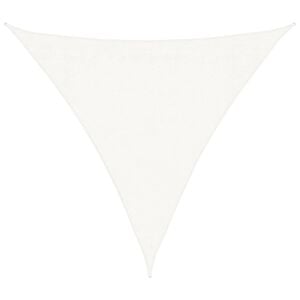 vidaXL Toldo de vela triangular HDPE 3,6x3,6x3,6 m blanco