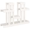 vidaXL Soporte para plantas madera maciza pino blanco 104,5x25x77,5 cm