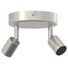 vidaXL Foco de techo con focos N&iacute;quel 12 x 8 cm Acero