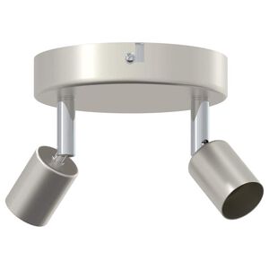 vidaXL Foco de techo con focos N&iacute;quel 12 x 8 cm Acero