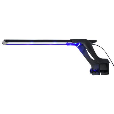 vidaXL Luz LED para acuario con abrazadera azul y blanco 35-55 cm