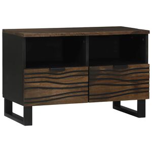 vidaXL Unidades de TV Nogal 70 x 33 x 46 cm Madera contrachapada