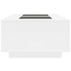 vidaXL Mesa de centro con LED Infinity blanca 116x69x40 cm