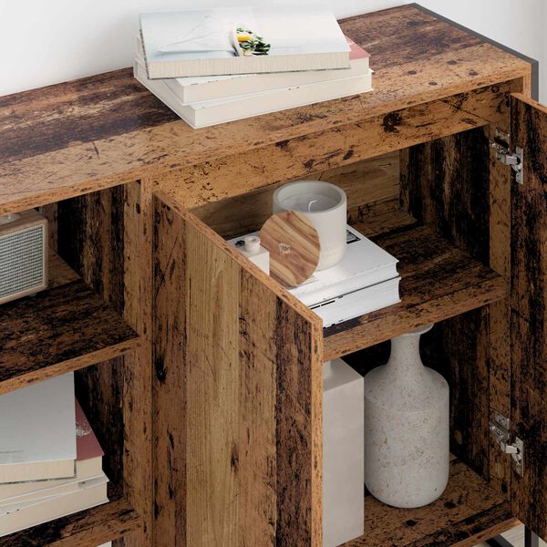 vidaXL Armario auxiliar Madera Vieja 96.5 x 30 x 75 cm