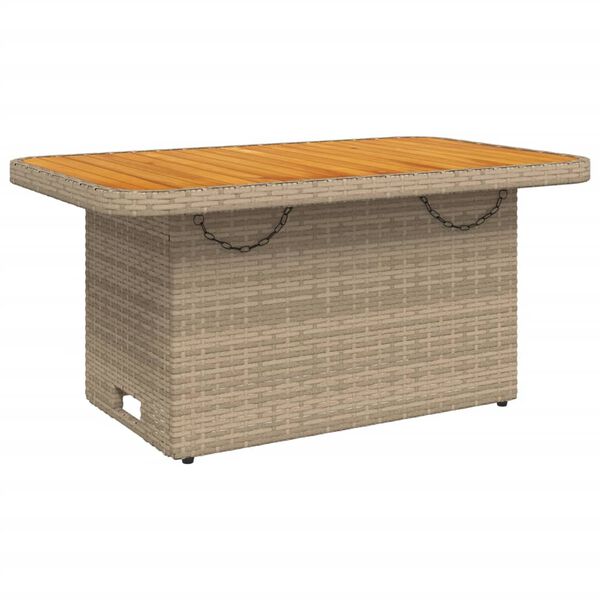 vidaXL Set de comedor jard&iacute;n con cojines 4 pzas rat&aacute;n sint&eacute;tico beige