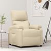 vidaXL Sill&oacute;n reclinable de tela crema