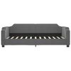 vidaXL Sofá cama nido con cajones tela gris oscuro 90x200 cm