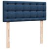 vidaXL Cama box spring con colch&oacute;n tela azul 120x200 cm