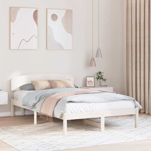 vidaXL Estructura de cama 120 x 190 cm Madera de pino macizo
