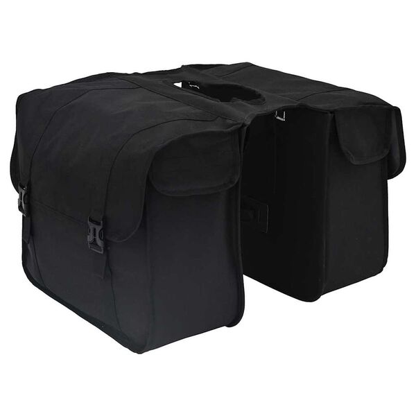 vidaXL Bolsa de bicicleta Negro 18.5 x 40 x 35 cm Poliéster