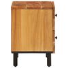 vidaXL Mesita de noche de madera maciza de acacia 40x33x46 cm
