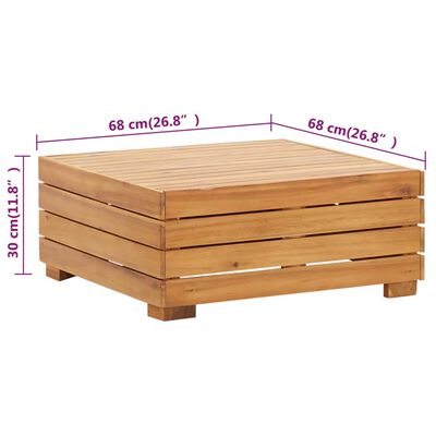 vidaXL Muebles de jardín 2 piezas con cojines madera maciza de acacia
