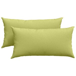 vidaXL Cojines de sof&aacute; 2 pcs Verde claro 80 x 40 cm tela