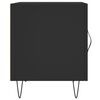 vidaXL Mesitas de noche 2 uds madera de ingenier&iacute;a negro 40x40x50 cm