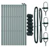 vidaXL Poste de Valla Verde 25 x 0,6 m (malla de 40 x 40 mm)