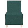 vidaXL Unidad de Sof&aacute; Modular sin Brazos 3 pcs Verde oscuro