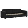 vidaXL Sof&aacute; cama sin colch&oacute;n terciopelo negro 80x200 cm