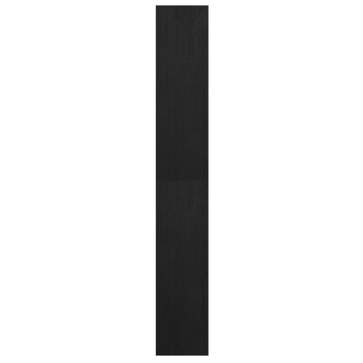 vidaXL Estantería/divisor de espacios madera pino negro 40x30x199 cm