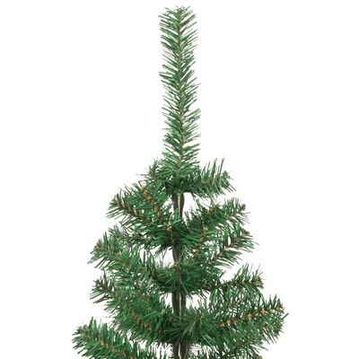 vidaXL Árbol de Navidad artificial L 240 cm verde