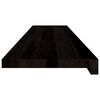 vidaXL Pelda&ntilde;os de escalera 12 uds madera maciza roble marr&oacute;n oscuro