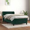 vidaXL Cama box spring con colch&oacute;n terciopelo verde oscuro 80x200 cm