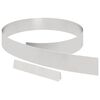vidaXL Borde de C&eacute;sped 4 uds. 450 x 10 cm Acero inoxidable Plateado